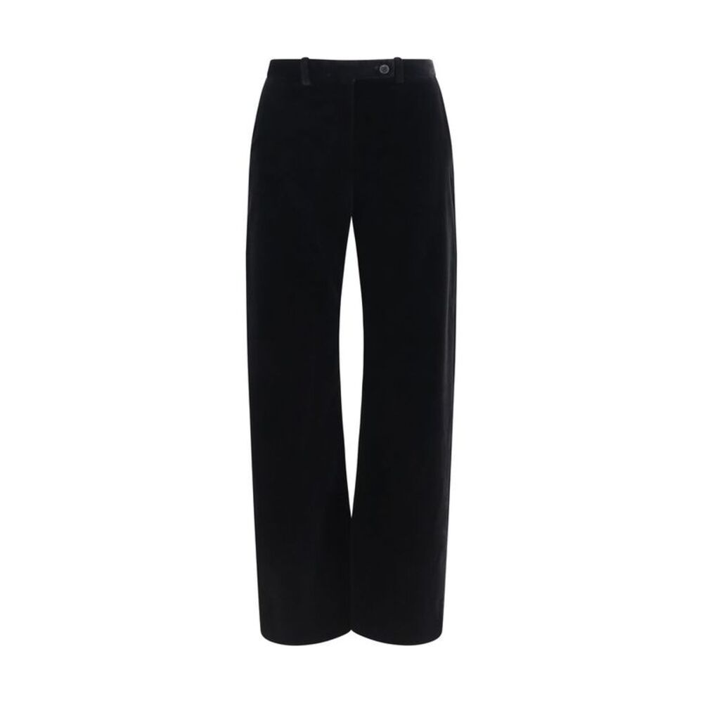 Khaite Black Viscose Casual Women's Pants